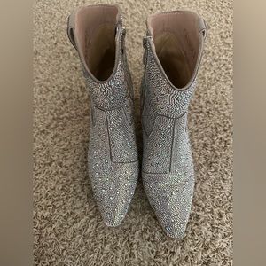 Rhinestone Ankle Cowboy Boots